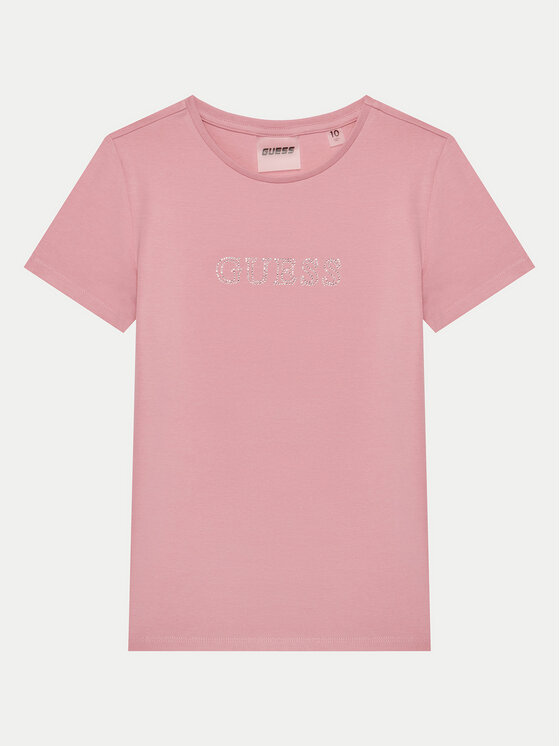 Guess T-Shirt J4RI49 J1314 Różowy Regular Fit