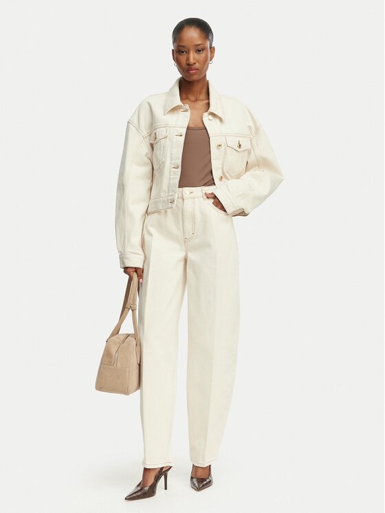 HUGO HUGO Jeans Gimine_5 50561201 Écru Barrel Fit