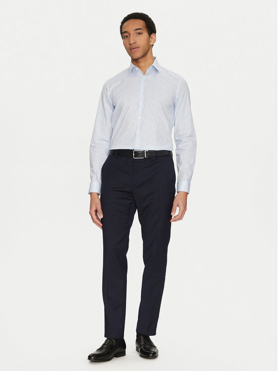 Calvin Klein Calvin Klein Cămașă K10K114314 Albastru celest Slim Fit