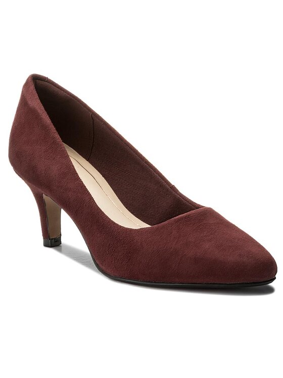 Clarks P buty Isidora Faye 261267214 Bordowy Modivo.pl