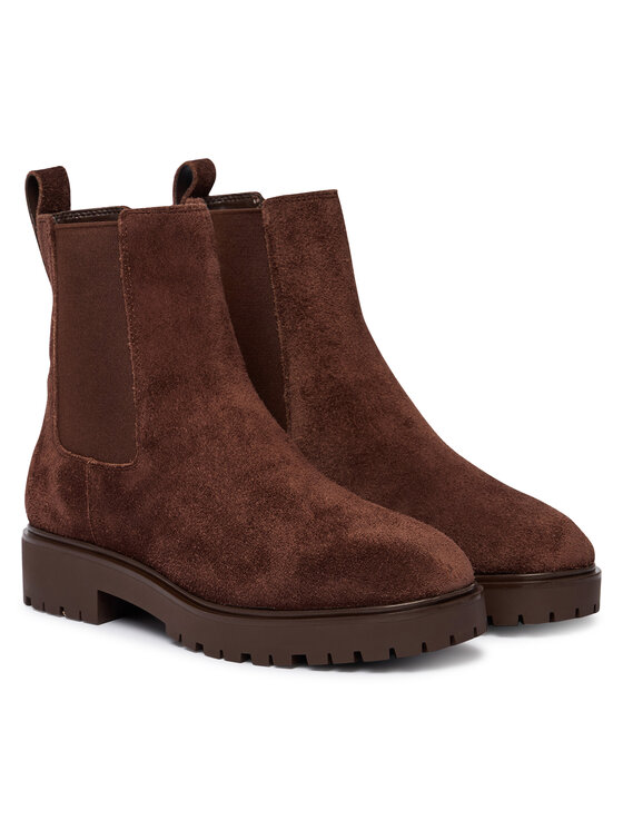 LAUREN RALPH LAUREN LAUREN RALPH LAUREN Štibletai Allyson Suede Bootie 802974477004 Ruda