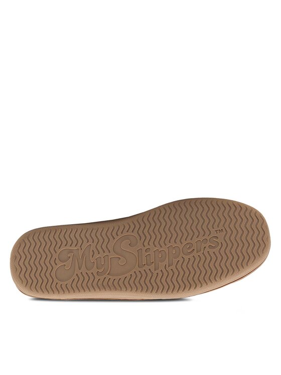 MYSLIPPERS MYSLIPPERS Hausschuhe MPF20WID001B-W Braun