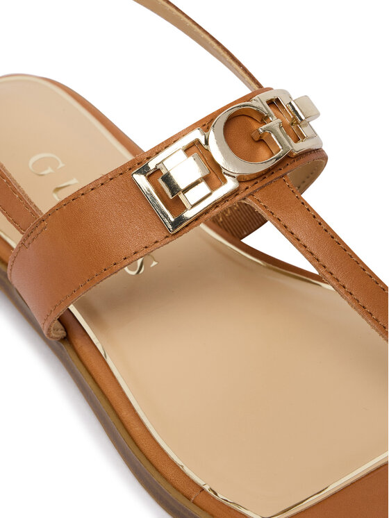 Guess Guess Sandály FLJRMY LEA03 Hnědá