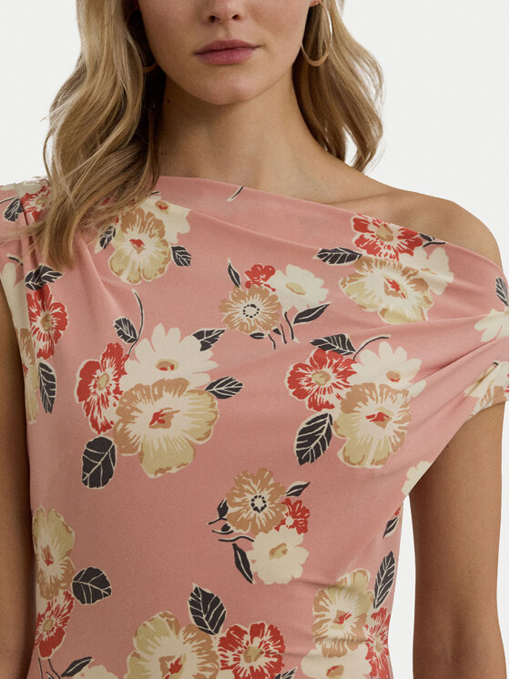 LAUREN RALPH LAUREN LAUREN RALPH LAUREN Коктейлна рокля 250964083001 Розов Slim Fit