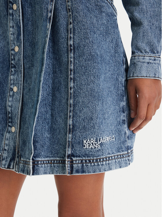 Karl Lagerfeld Jeans Karl Lagerfeld Jeans Džínové šaty B1W13036 Modrá Regular Fit