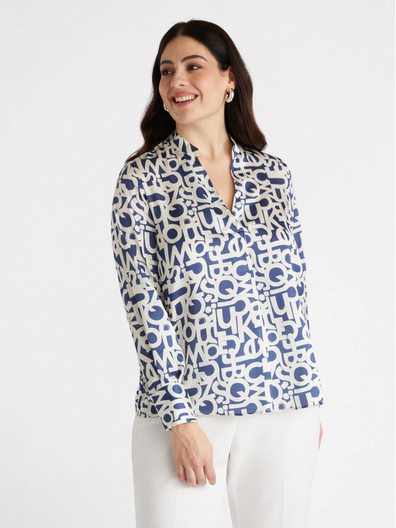 Fiorella Rubino Fiorella Rubino Blusa 2813T002327N0S1 Blu Regular Fit