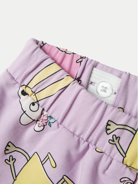 NAME IT NAME IT Spodnie dresowe Fira Peppa 13240633 Fioletowy Regular Fit
