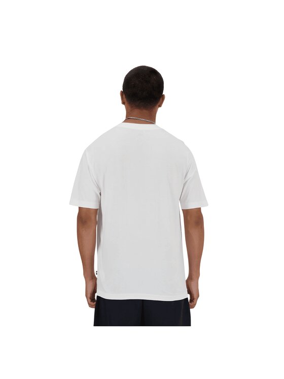 New Balance New Balance T-Shirt Essentials Chicken MT41591WT Biały Regular Fit