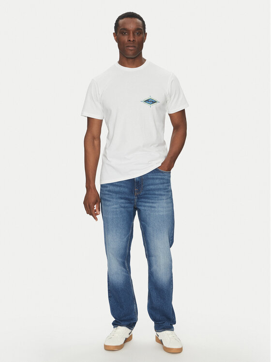 Quiksilver Quiksilver T-shirt EQYZT08046 Bijela Regular Fit