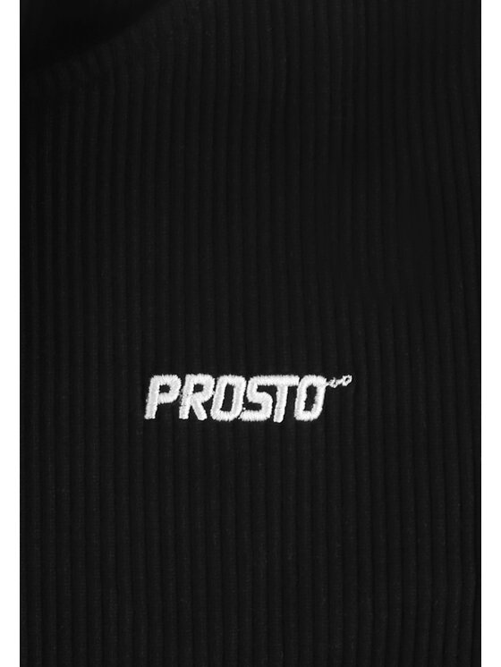 PROSTO. PROSTO. Bluzka Ribbed Czarny Regular Fit