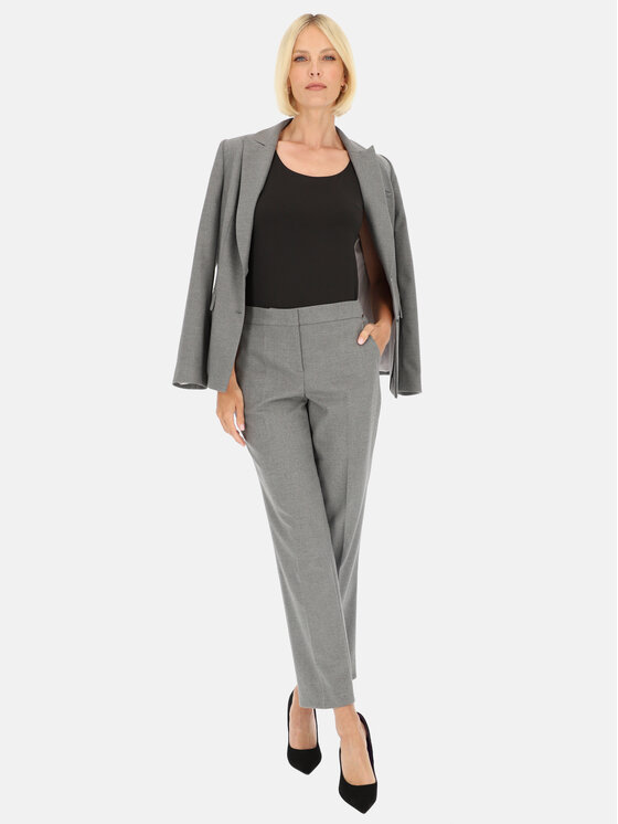 Potis & Verso Potis & Verso Spodnie damskie Naira Szary Regular Fit