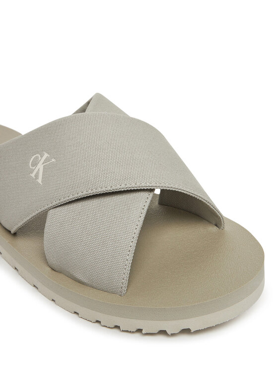 Calvin Klein Jeans Calvin Klein Jeans Klapki Cross Sandal Crxs Tx YM0YM01223 Szary