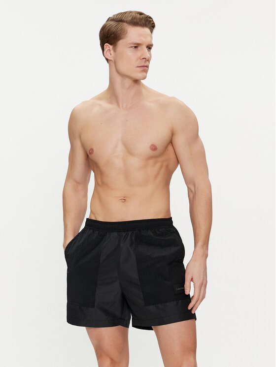 Calvin Klein Swimwear Calvin Klein Swimwear Kupaće gaće i hlače KM0KM00951 Crna Regular Fit