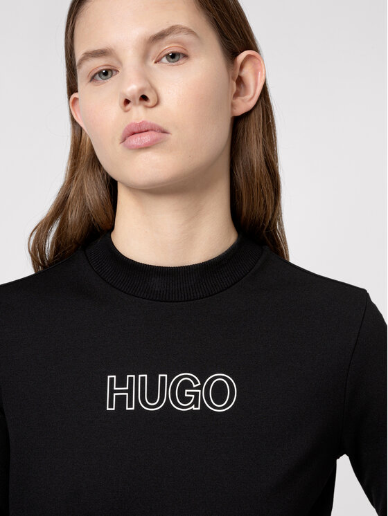 HUGO Hugo Sukienka dzianinowa Dassy 50449838 Czarny Slim Fit