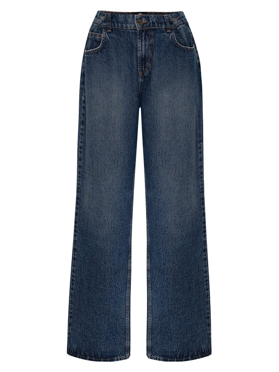 Magda Matyja Magda Matyja Jeansy MONTANA LOOSE JEANS Granatowy Loose Fit