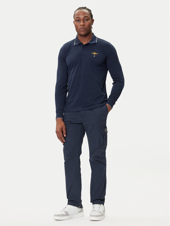 Aeronautica Militare Aeronautica Militare Polo 252PO1653UP00082 Tamnoplava Regular Fit