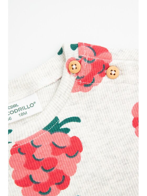 Coccodrillo Coccodrillo Sukienka WC5129101MGN-019 Szary Regular Fit