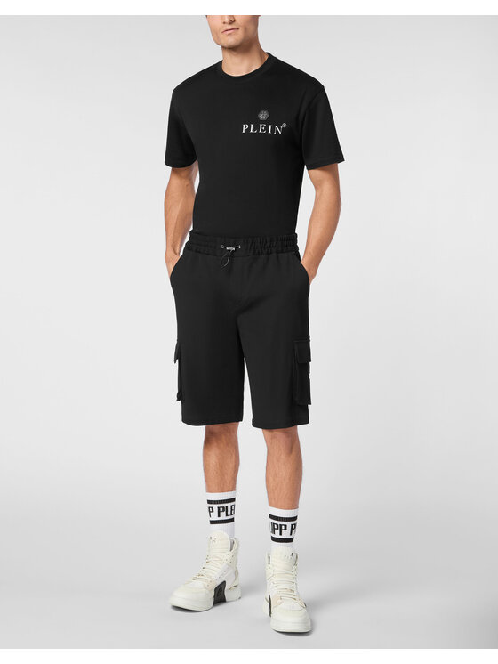 PHILIPP PLEIN PHILIPP PLEIN Šortky 22567 Čierna Regular Fit