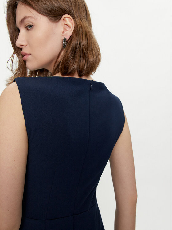 Rinascimento Rinascimento Kokteilinė suknelė CFC0118081003 Tamsiai mėlyna Slim Fit