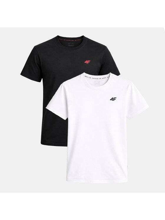 4F 4F T-Shirt Z-TTSHM3341-2-A Czarny Ergonomic Fit