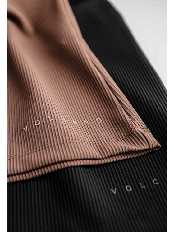 Volcano Volcano Top L02276-W24 Czarny Slim Fit