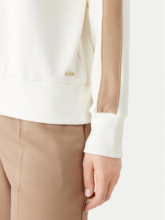 BOSS BOSS Džemperis Dual 50535825 Écru Relaxed Fit