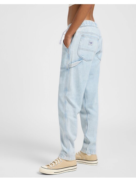 Lee Lee Jeansy Drawstring Pull On Niebieski Tapered Fit