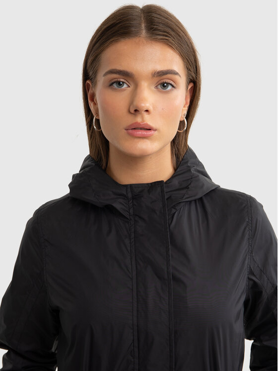 BIG STAR BIG STAR Płaszcz przejściowy NURIA Czarny Basic Fit