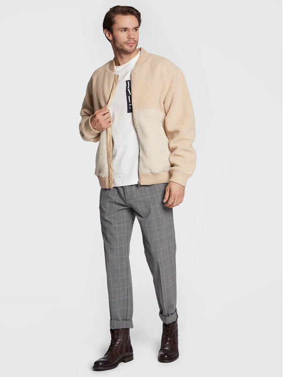 s.Oliver s.Oliver Яке бомбър 2117853 Бежов Regular Fit