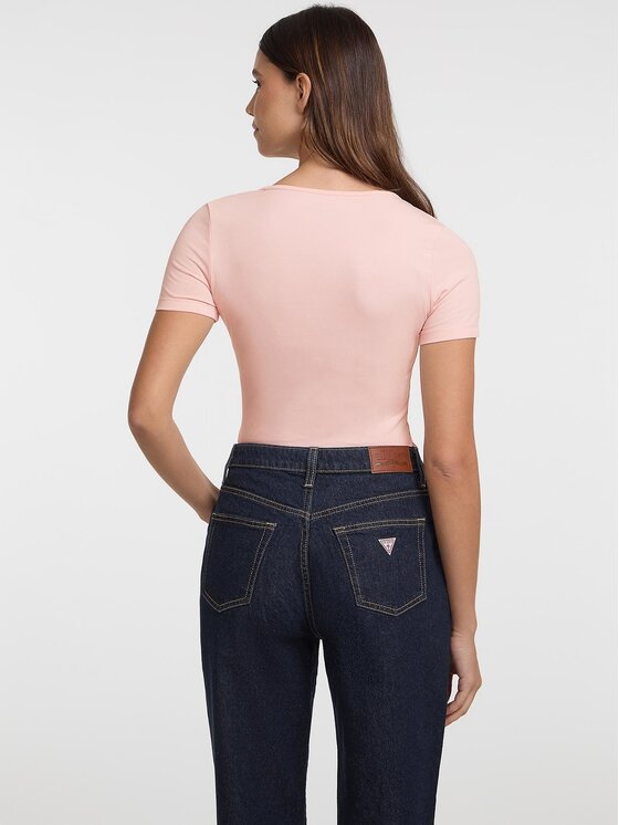 Guess Jeans Guess Jeans T-Shirt 173651 Różowy Classic Fit