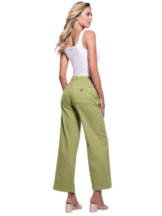 Guess Jeans Guess Jeans Τζιν zoya wide leg Πράσινο Regular Fit