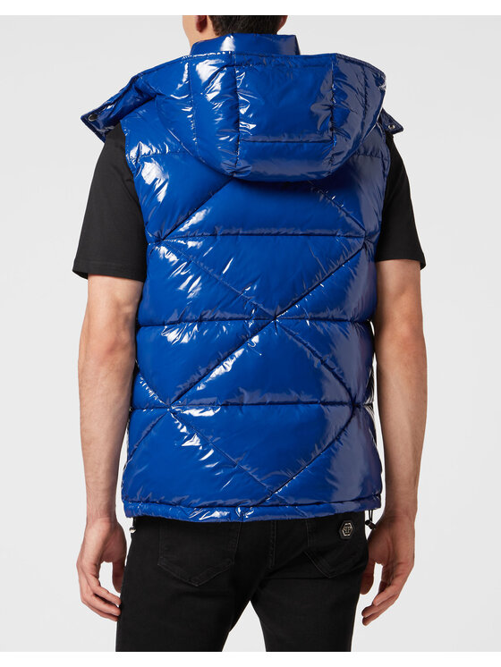 PHILIPP PLEIN PHILIPP PLEIN Giubbotto piumino 61 Celeste Regular Fit
