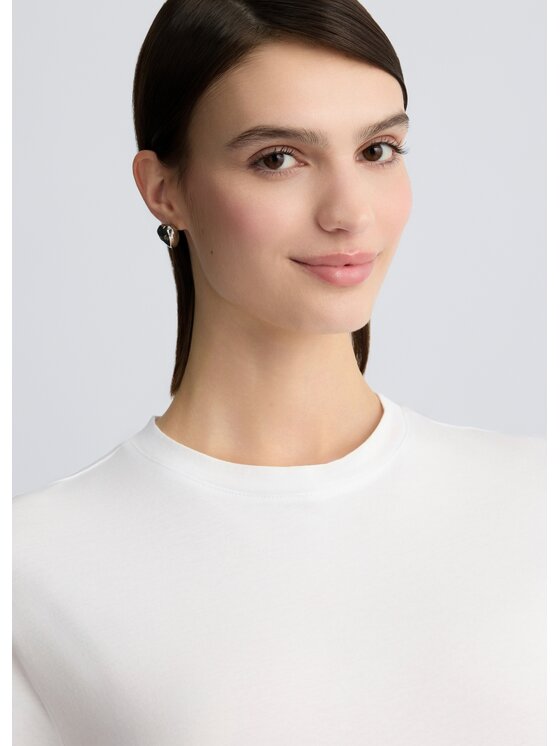 Liu Jo Liu Jo T-Shirt CA5392J630811111 Biały Regular Fit