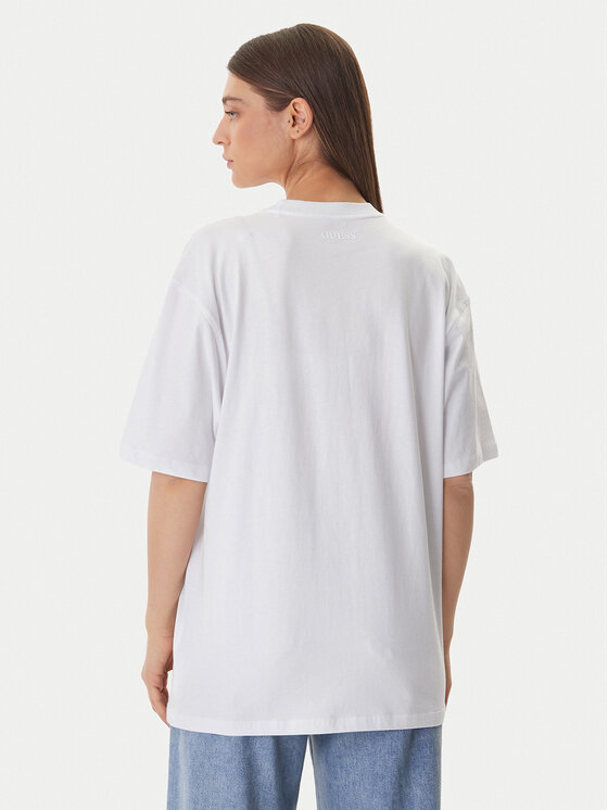 Guess Guess Tricou W6GI39 K3478 Alb Regular Fit