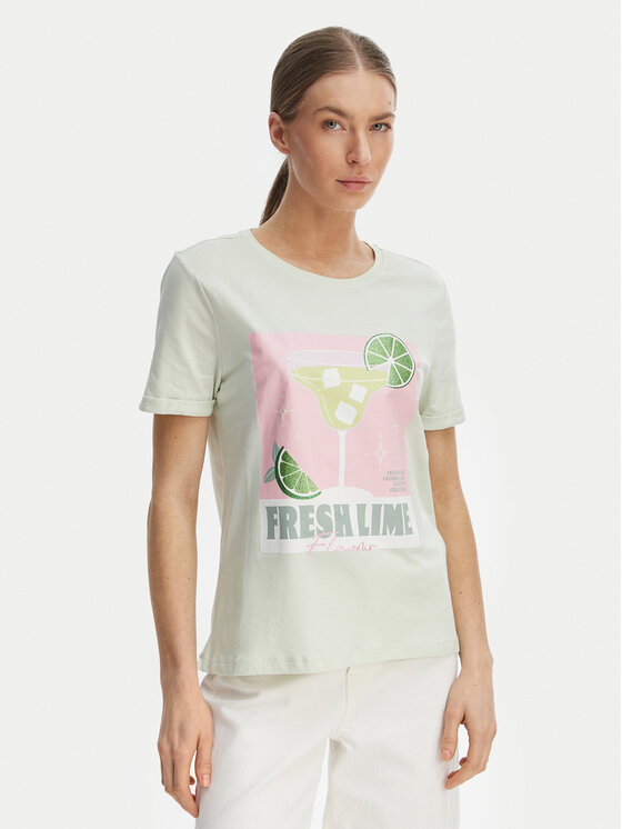 ONLY ONLY Marškinėliai Kita 15291465 Žalia Regular Fit