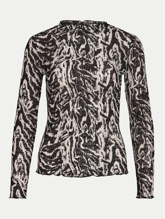 Vila Vila Bluse Larine 14099603 Schwarz Regular Fit