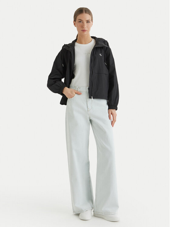 Calvin Klein Jeans Calvin Klein Jeans Ветровка Essential LV047F507G Черен Regular Fit