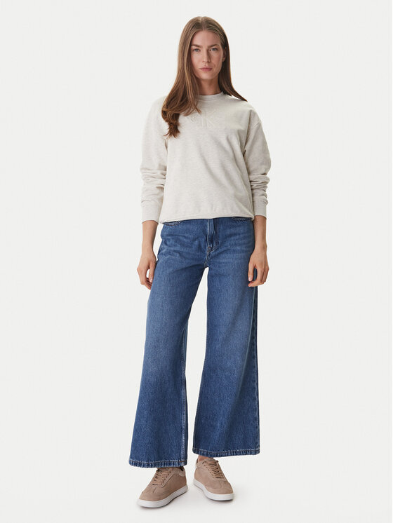 Calvin Klein Jeans Calvin Klein Jeans Džemperis ar kapuci LV047F204G Bēšs Regular Fit