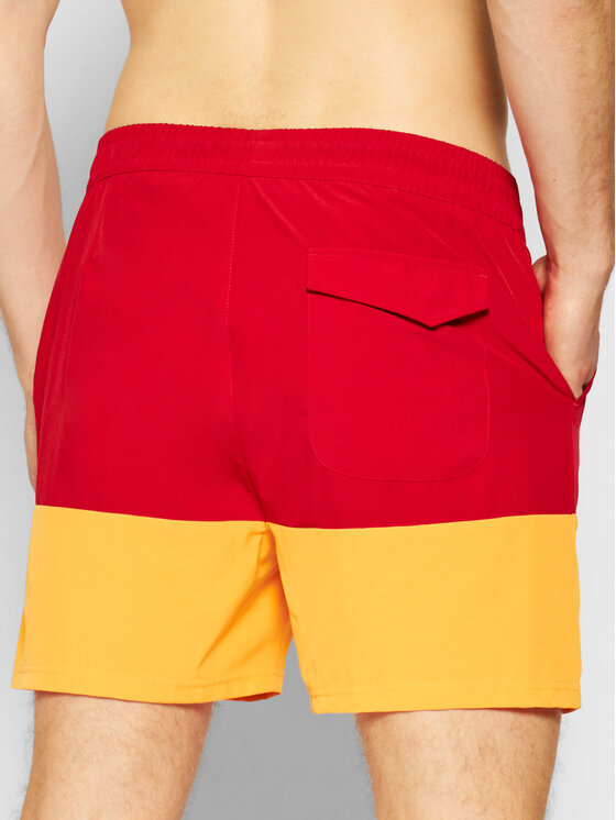 4F 4F Szorty kąpielowe H4L21-SKMT002 Czerwony Regular Fit