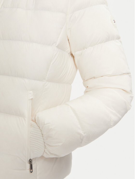 Tommy Hilfiger Tommy Hilfiger Пухено яке WW0WW43520 Екрю Regular Fit