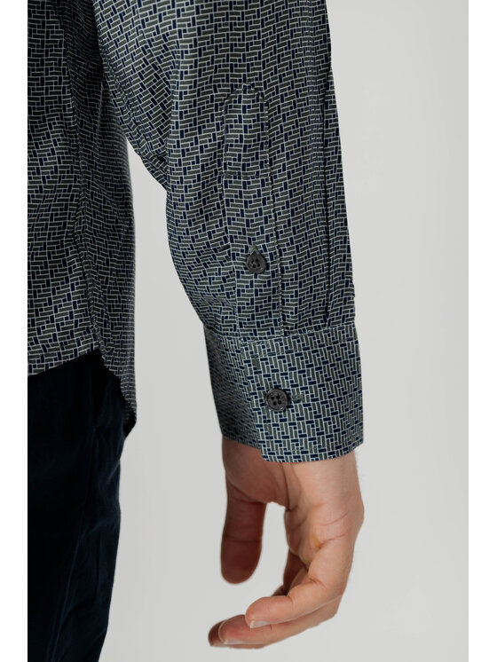 Armani Exchange Armani Exchange Koszula 3DZC48 ZNRNZ Szary Long Fit