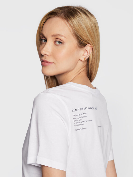 4F 4F Тишърт H4Z22-TSD025 Бял Regular Fit