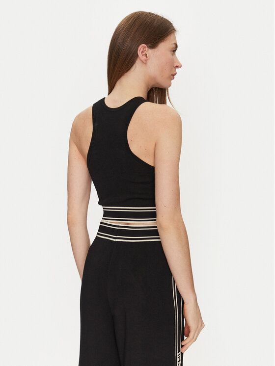 Elisabetta Franchi Elisabetta Franchi Top TK-39S-51E2 Čierna Slim Fit