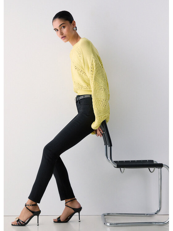 Liu Jo Liu Jo Pantaloni di tessuto WA6253T443A22222 Nero Slim Fit