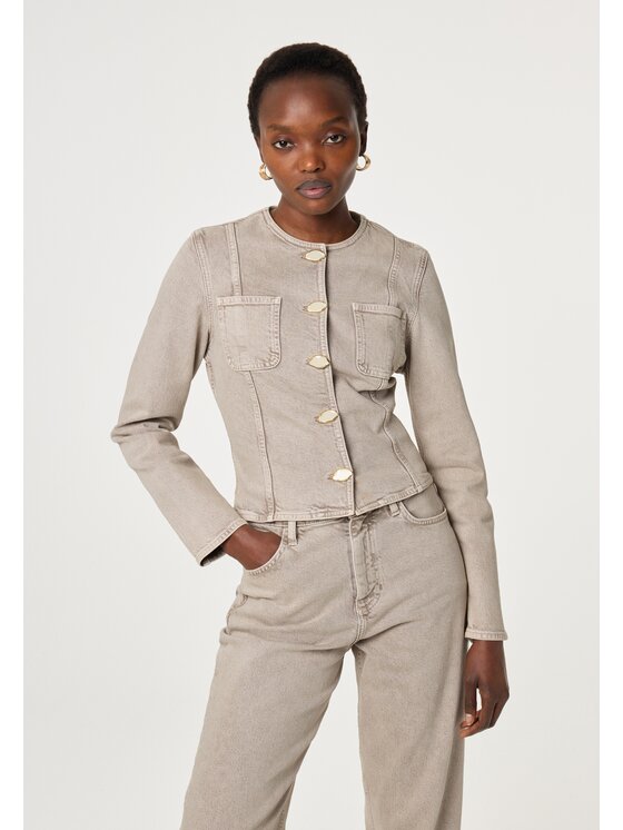 Fabienne Chapot Fabienne Chapot Marynarka 6182-1256-99 Beżowy Slim Fit