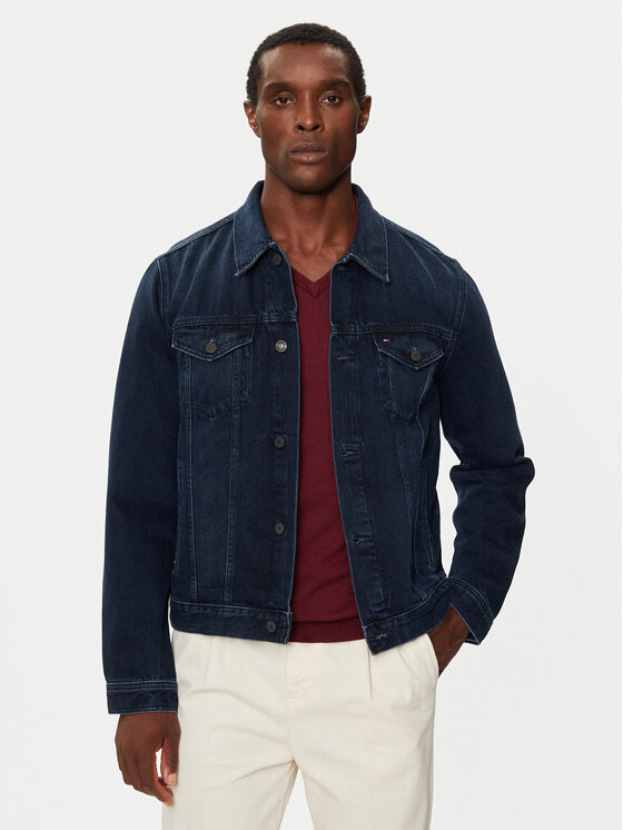 Tommy Hilfiger Tommy Hilfiger Geacă de blugi Trucker MW0MW37263 Bleumarin Regular Fit