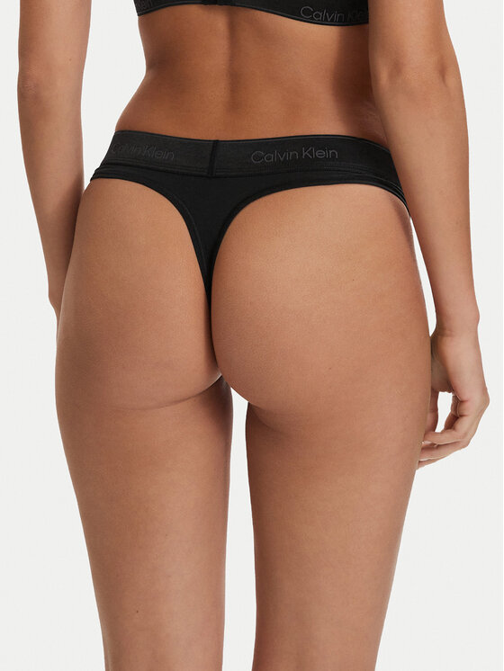Calvin Klein Underwear Calvin Klein Underwear Chilot tanga LV00QF8826 Negru