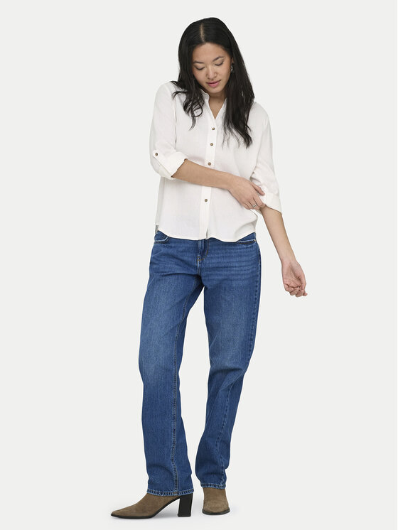 ONLY ONLY Marškiniai Goa 15363991 Balta Loose Fit