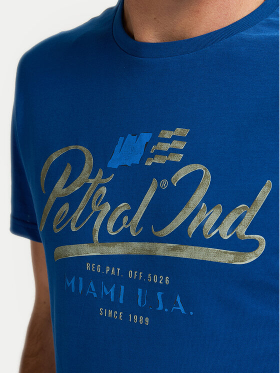 Petrol Industries Petrol Industries T-Shirt M-1050-TSR600 Modrá Regular Fit