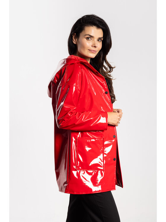 Awama Awama Giacca da donna A754 Rosso Basic Fit